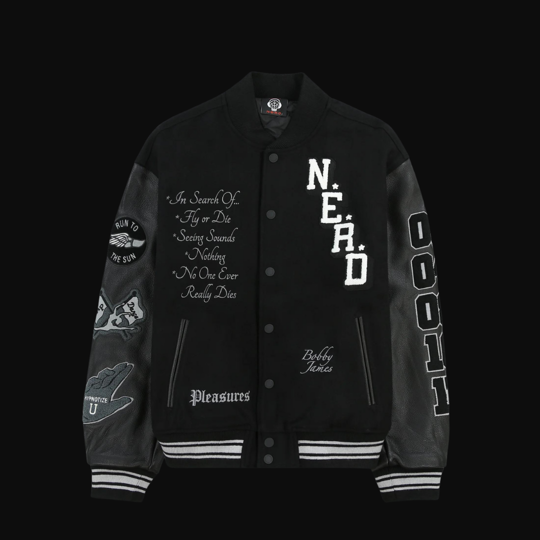 NERD - Varsity Jacket Black