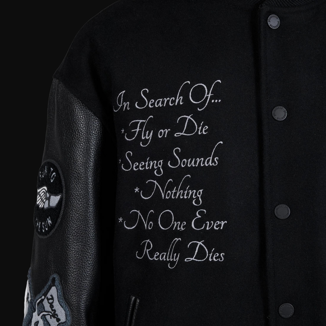 NERD - Varsity Jacket Black