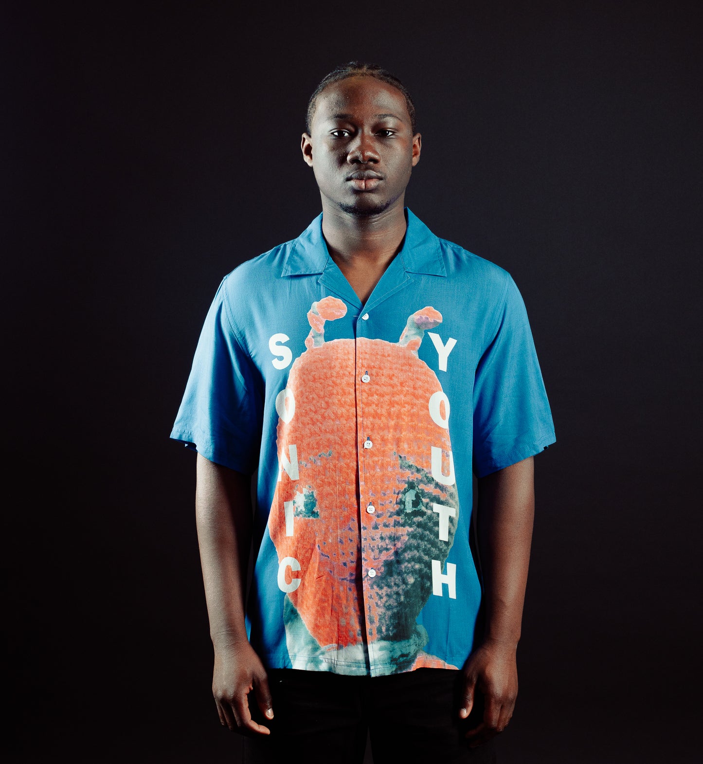 Sonic Youth - Alien Camp Collar Shirt Blue